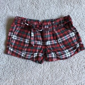 Plaid flannel pattern shorts